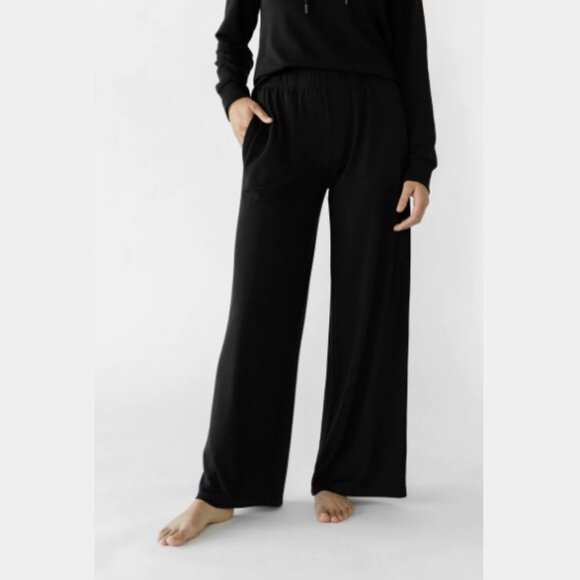 Cozy Earth Pants - Cozy Earth Women's Bamboo Ultra-Soft Wide Leg Pull On Pant - XL